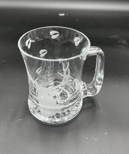 Etched Deer Print Mugs