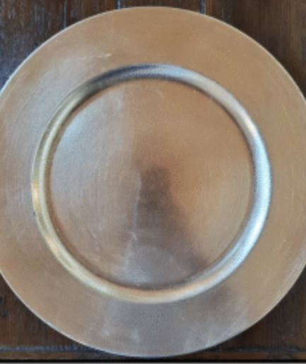 Golden Plastic Charger