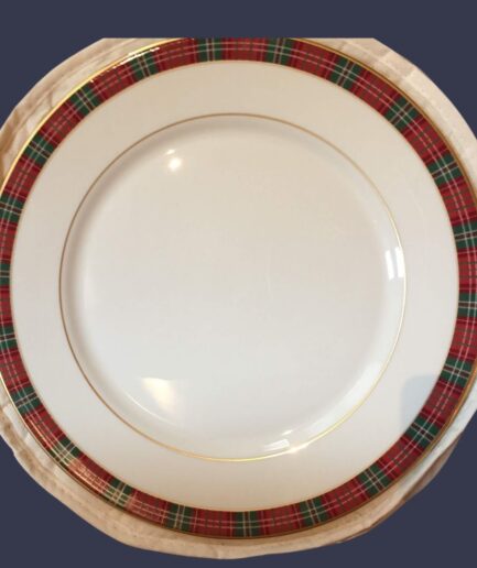 Lenox Christmas Plaid Dinner Plate