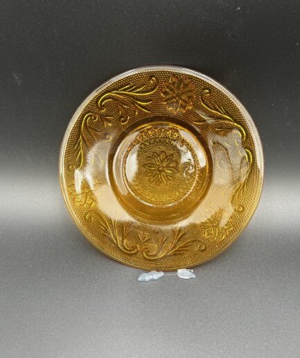 Amber Glass Saucer