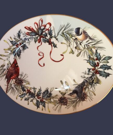 Lenox Winter Greetings Oval Serving Platter
