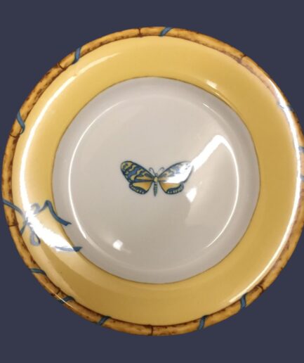 Lynn Chase Bamboo Butterfly B&B Plate