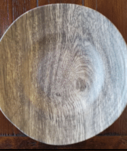 Merritt "Wood" Melamine Dinner Plate