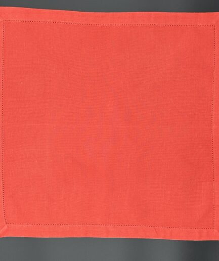 Orange Danica Hemstitch Napkin