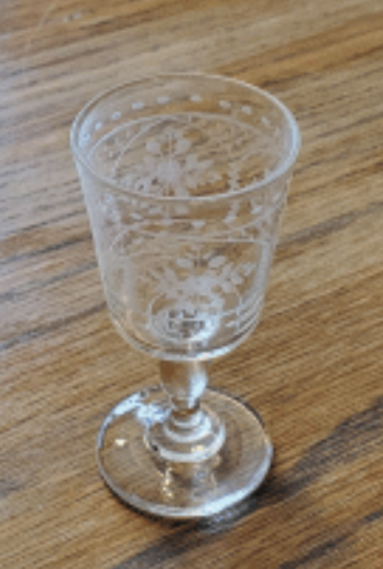 Etched Cordial Glasses