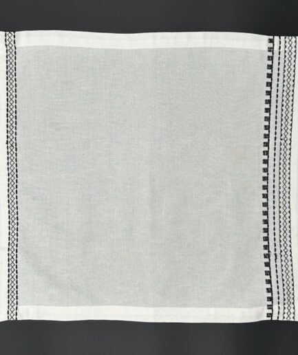 White with Black Pattern Napkin